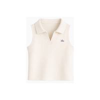 SLEEVELESS POLO TOP