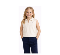 SLEEVELESS POLO TOP