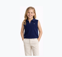 SLEEVELESS POLO TOP