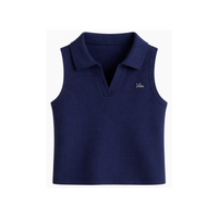 SLEEVELESS POLO TOP
